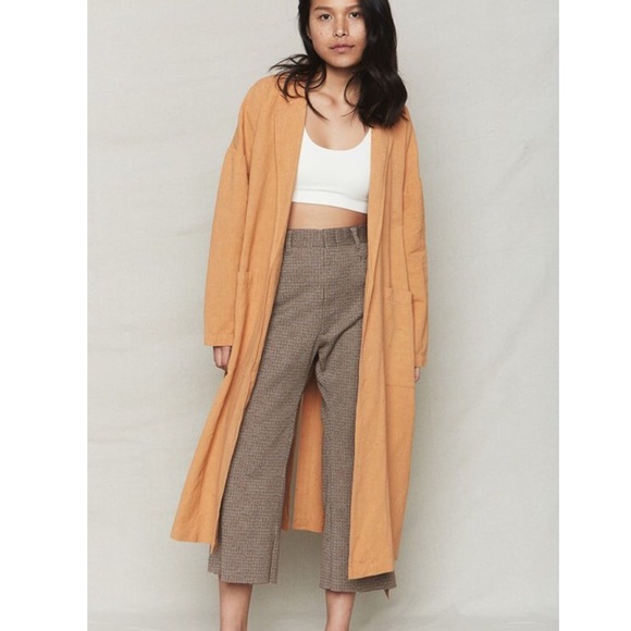 Back Beat Co. Jackets & Blazers - Back Beat Co. Plant Dyed Linen Easy Robe